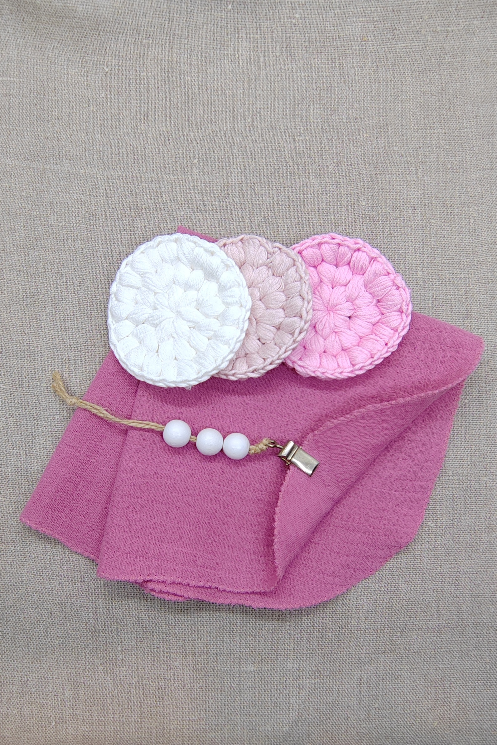 Musliiniliina ja kestovanulaput 3 kpl